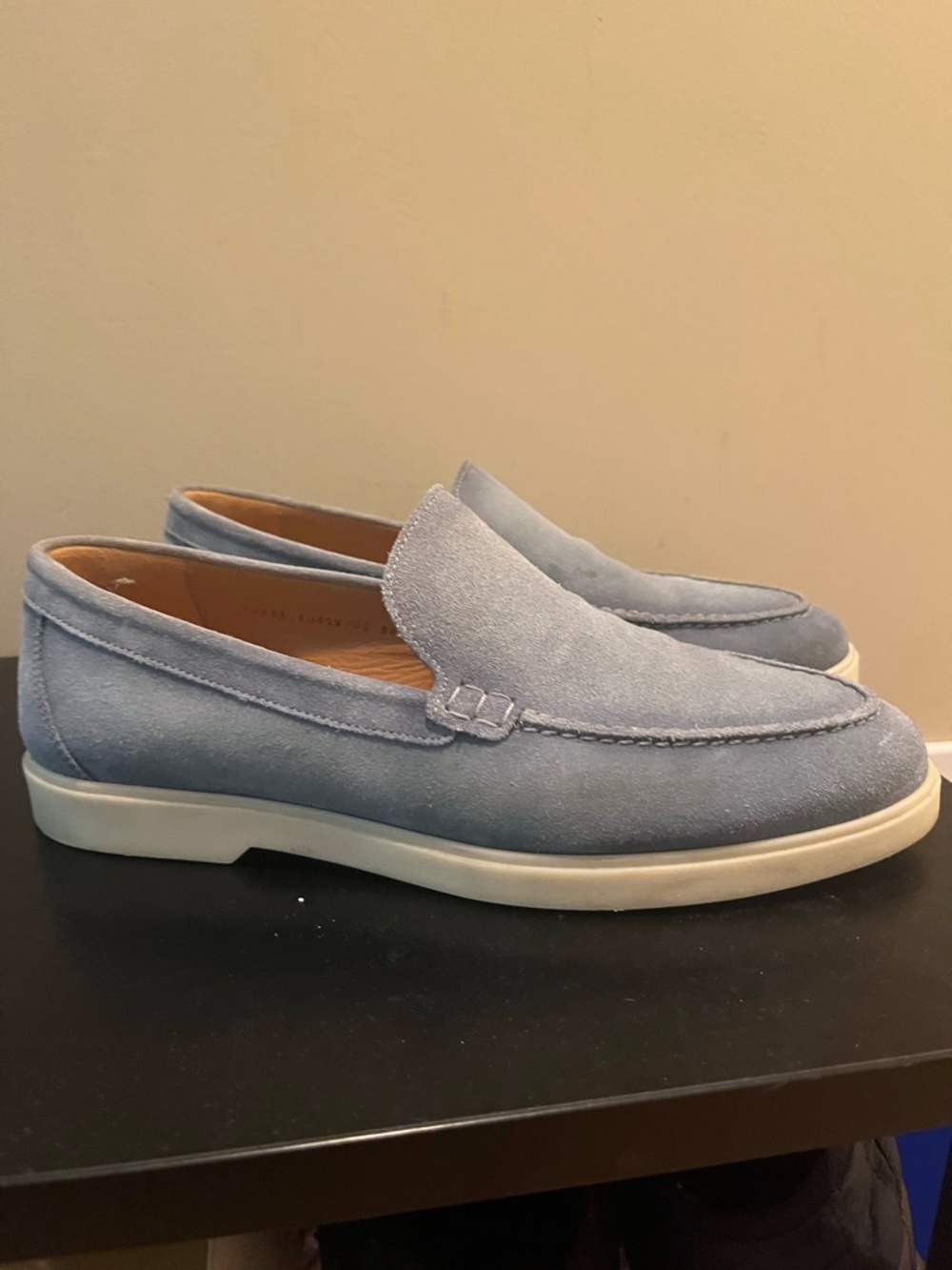 Magnani Blue Suede Loafer